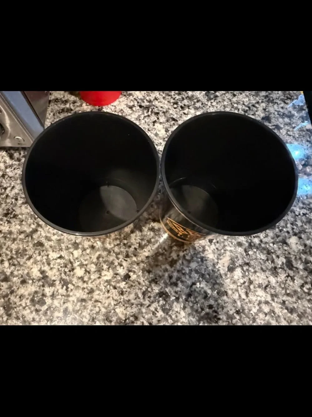 Bruins Centennial Black and Gold Plastic Cups - Set of 2